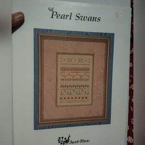 Just Nan Pearl Swans Cross Stitch Pattern Booklet